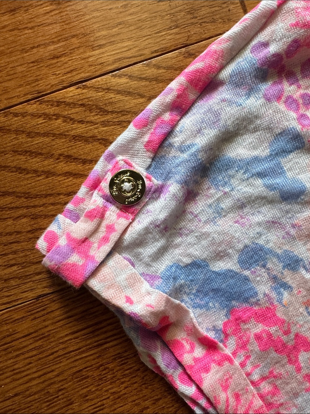 Lilly Pulitzer Pink Multi Short Sleeve Scoop Neck Tee - Picture 3 of 3